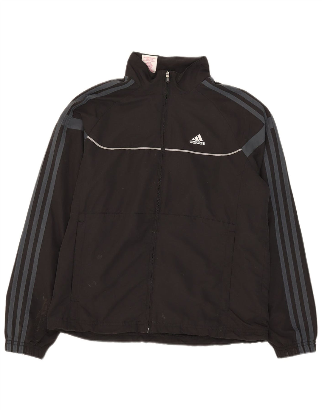 Giacca superiore della tuta Adidas Climalite da ragazzo 13-14 anni in poliestere grigio