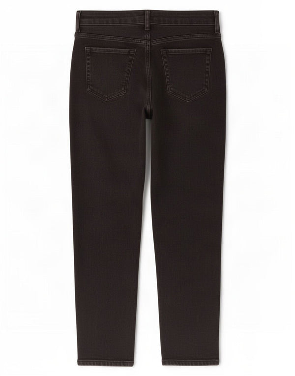 Jeans affusolati mamma Marks & Spencer da donna UK 12 medio W30 L27 cotone nero