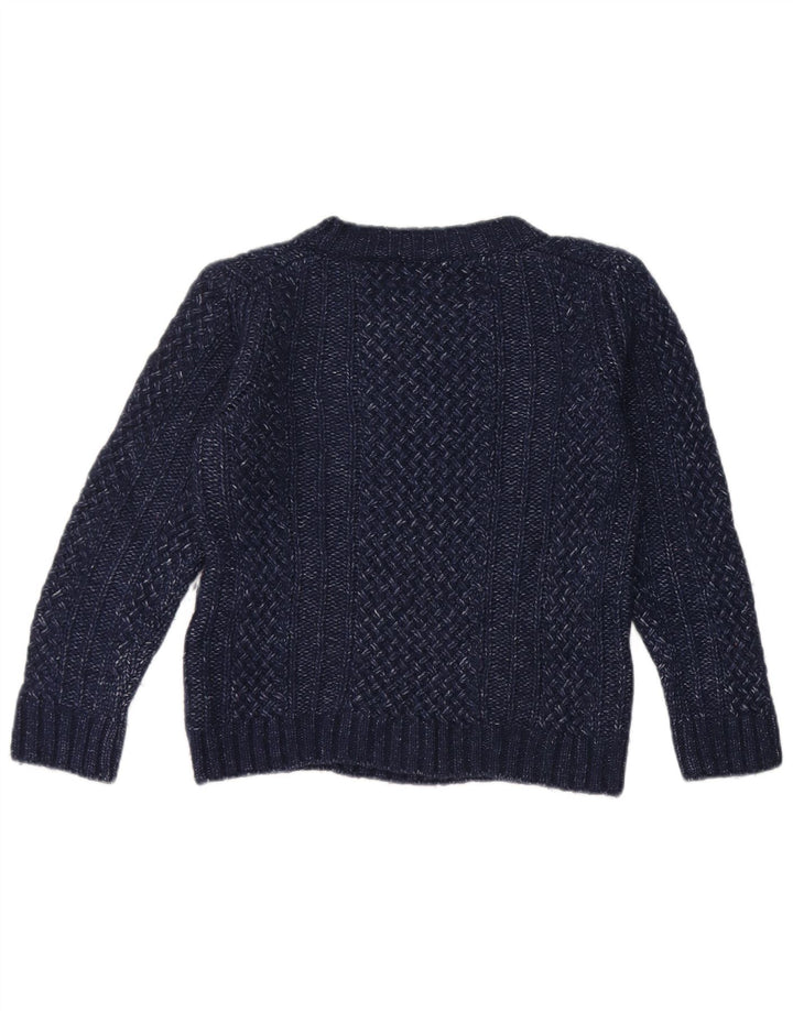 Massimo Dutti Maglione da donna con scollo a barchetta UK 12 Medio Blu navy