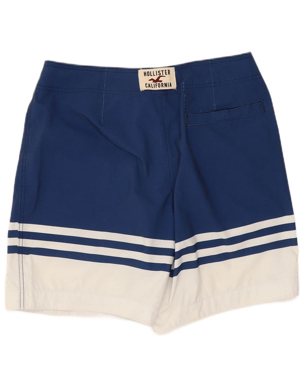 Pantaloncini da bagno regolari da uomo Hollister Small blu in poliestere color block