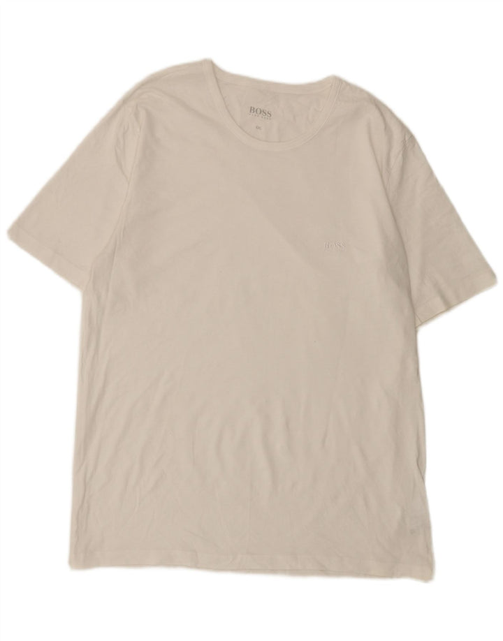 T-shirt da uomo Hugo Boss Top 2XL cotone bianco