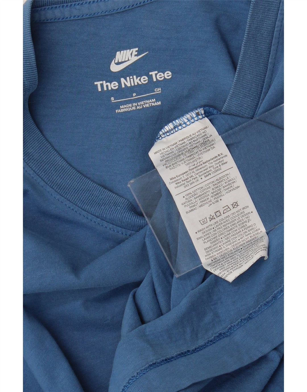 T-shirt Nike da uomo Top Small in cotone blu