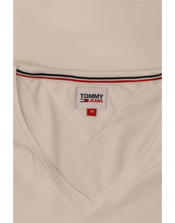 T-shirt da donna Tommy Hilfiger Top UK 12 medio bianco