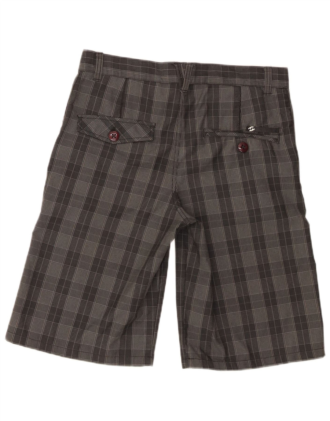 Pantaloncini chino da ragazzo Billabong 15-16 anni W32 Poliestere a quadri grigi