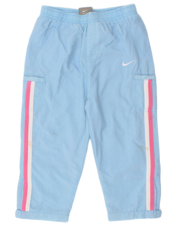 Pantaloni Nike Graphic Cargo Windbreaker per ragazze 2-3 anni a righe blu