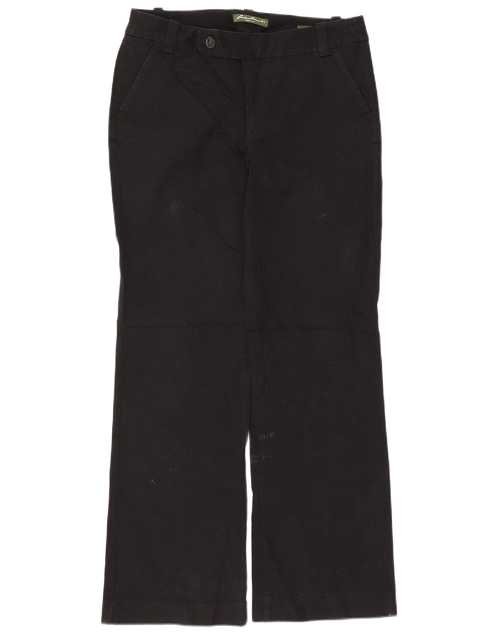 Pantaloni casual dritti da donna Eddie Bauer US 6 medi W34 L30 neri