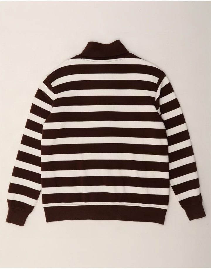 Felpa da donna Marks & Spencer Jumper UK 12 Marrone medio a righe