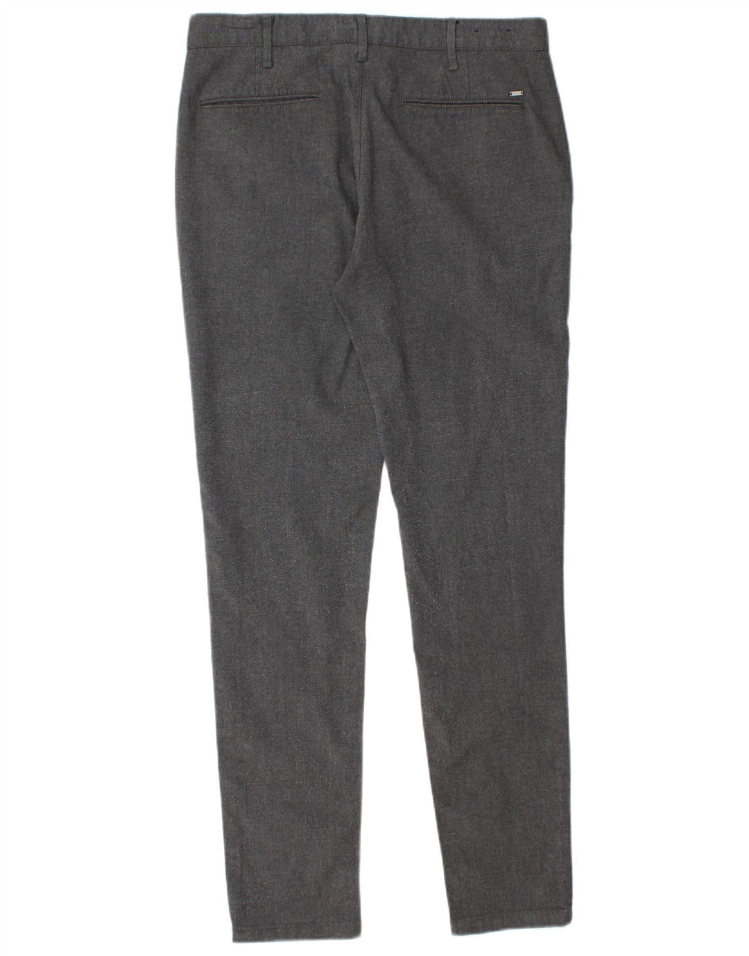 Pantaloni chino slim da uomo Zara EU 40 medio W31 L30 poliestere grigio