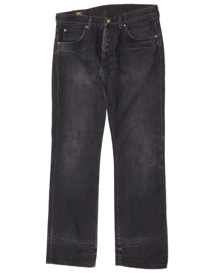 Jeans dritti Lee Freeburn da uomo W33 L34 cotone nero