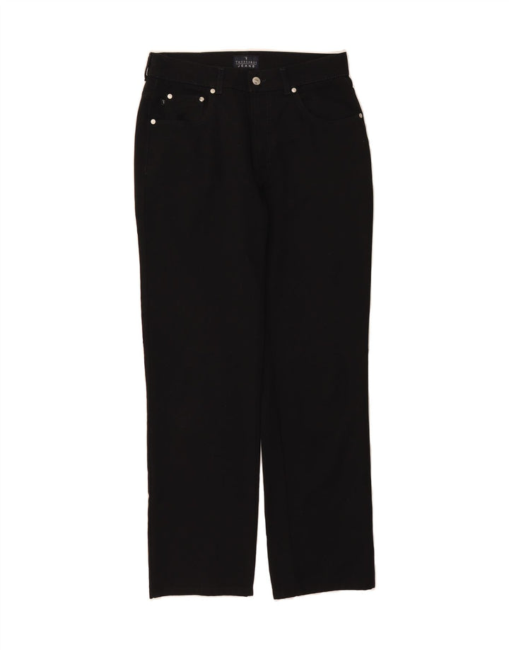 TRUSSARDI Womens Straight Casual Trousers W32 L32 Black Vintage Trussardi and Second-Hand Trussardi from Messina Hembry 