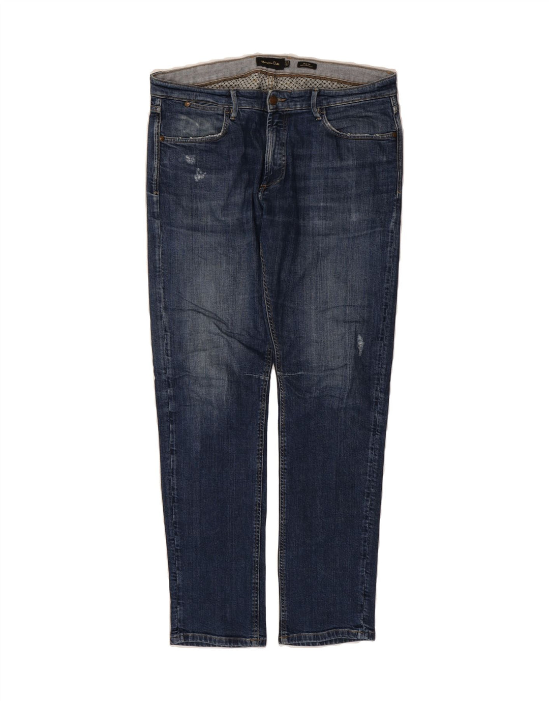 MASSIMO DUTTI Mens Slim Jeans EU 44 Large W34 L32 Blue Cotton Vintage Massimo Dutti and Second-Hand Massimo Dutti from Messina Hembry 