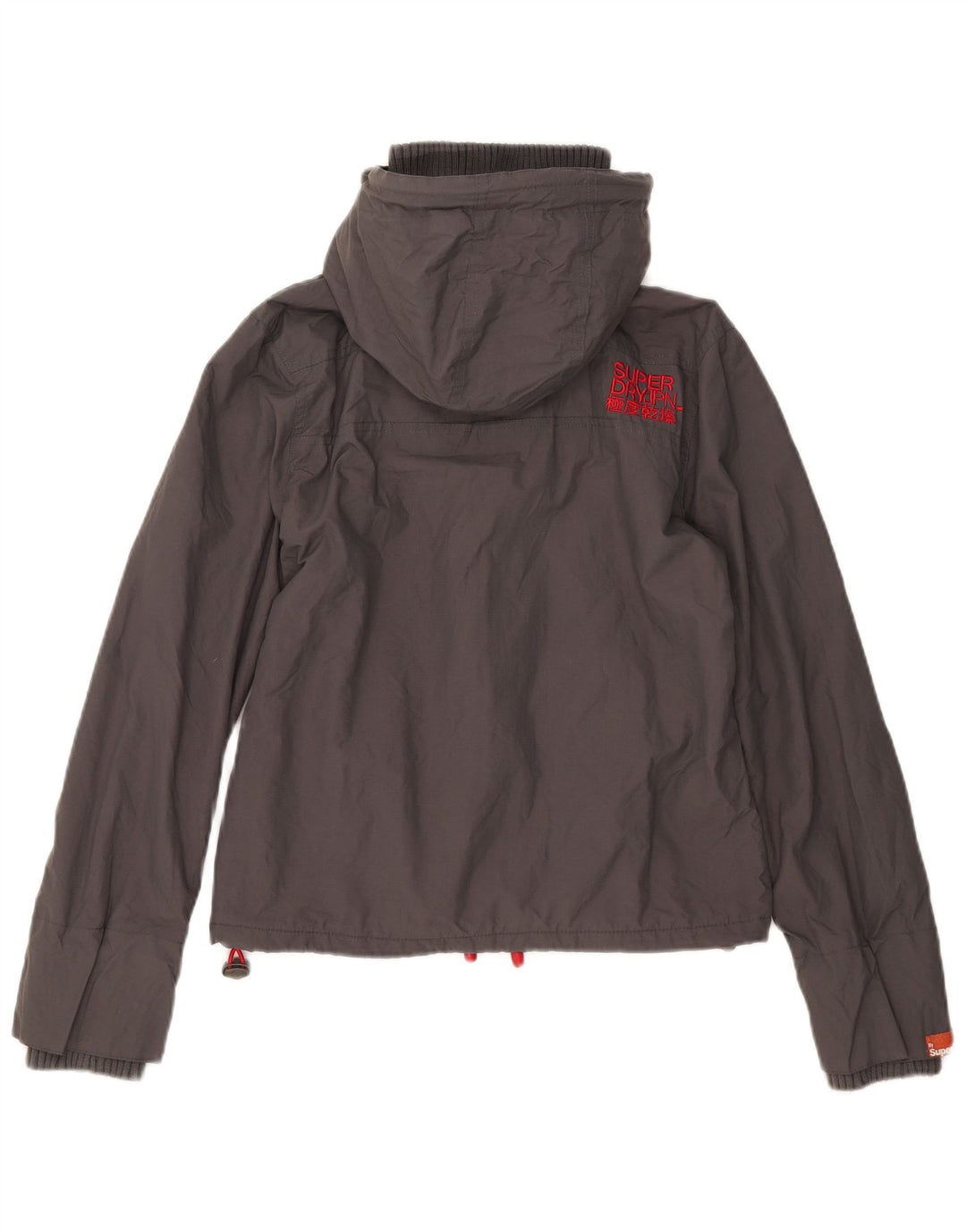 Giacca a vento grafica da donna Superdry UK 12 grigio medio