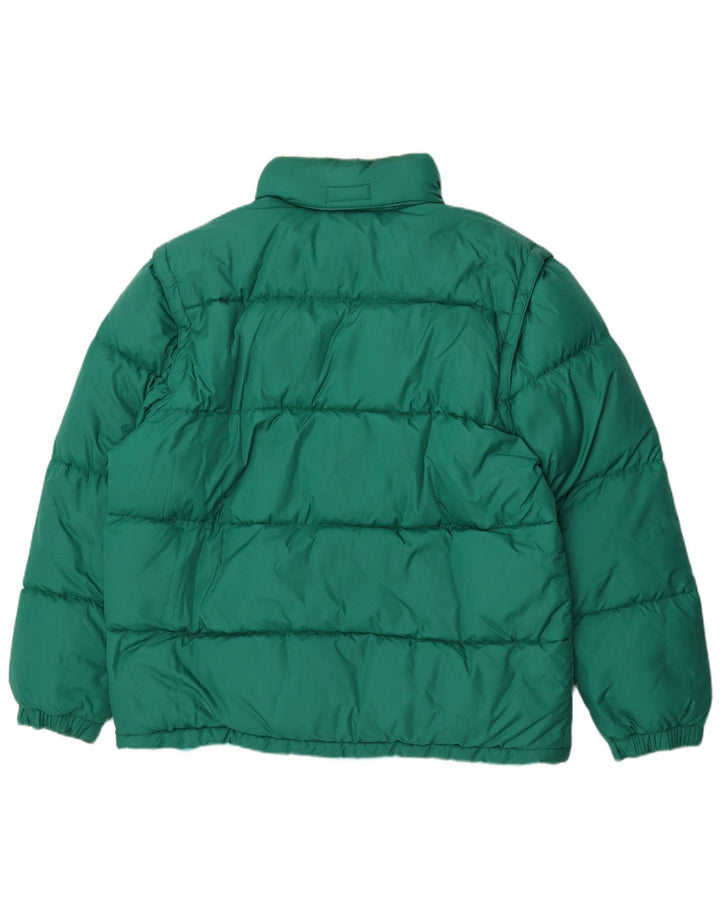 Giacca imbottita da uomo Sergio Tacchini UK 40 Large Verde in poliammide