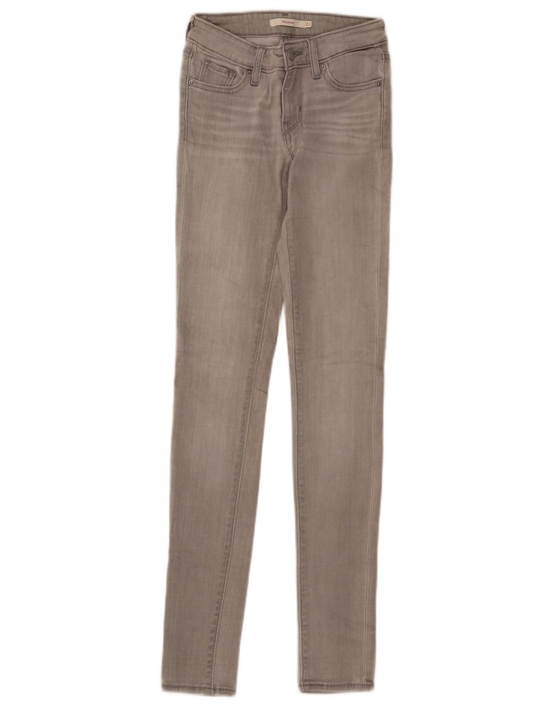 Jeans skinny Levi's 711 da donna W23 L32 cotone grigio