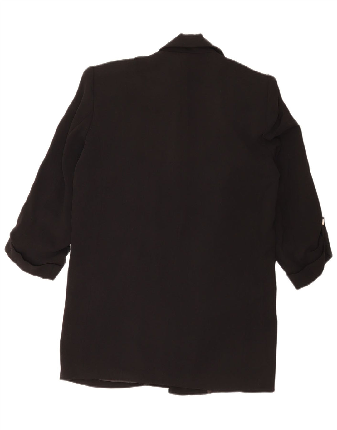 Giacca blazer aperta oversize con maniche a 3/4 Zara da donna UK 6 XS poliestere nero