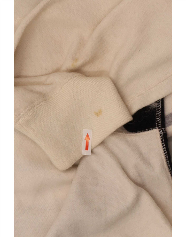 Chaps Uomo Felpa con Collo a Bottoni Maglione 2XL Cotone Colorblock Bianco