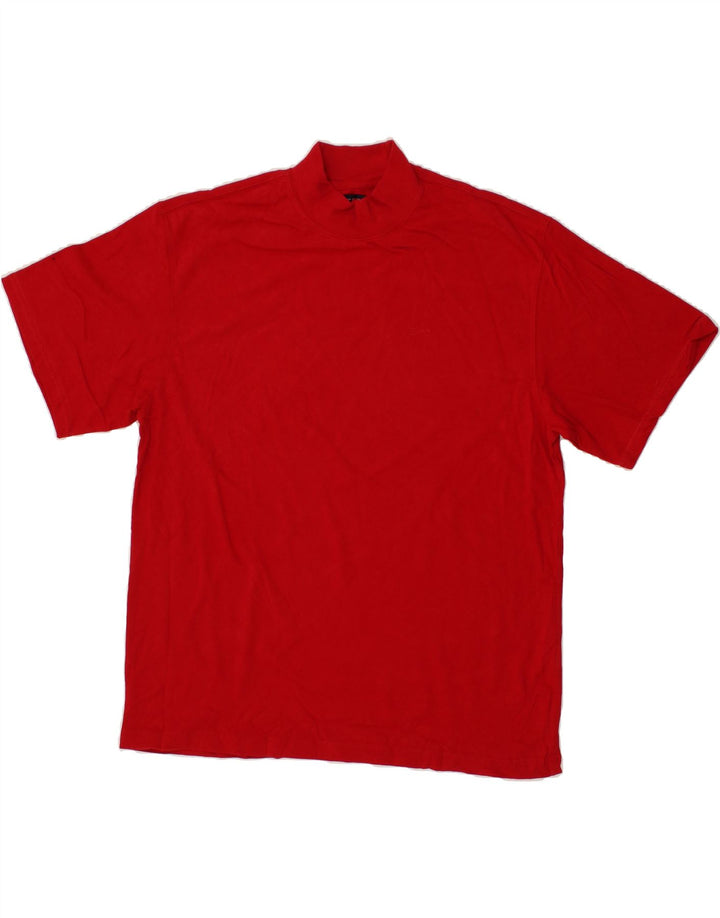 IZOD Mens T-Shirt Top XL Red Cotton Vintage Izod and Second-Hand Izod from Messina Hembry 