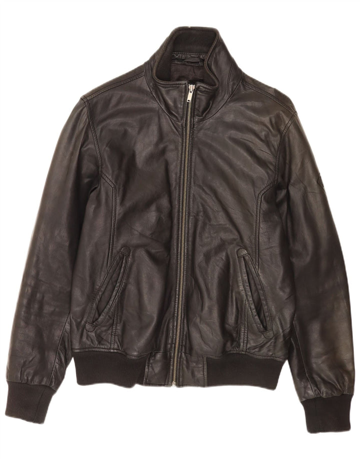 Giacca in pelle da uomo Bomboogie UK 42 XL Pelle nera