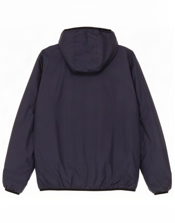 Mistral Mens Hooded Windbreaker Jacket UK 38 Medium Navy Blue Polyester