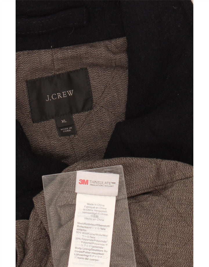 Cappotto da marinaio da uomo J. CREW UK 42 XL Lana blu navy