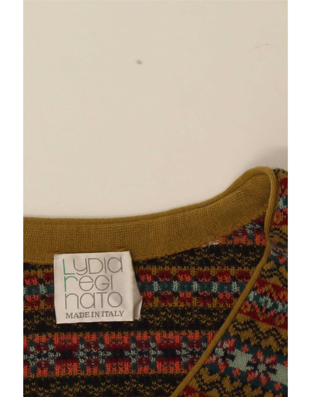 Maglione cardigan senza maniche vintage da uomo, Fair Isle, colore medio multicolore