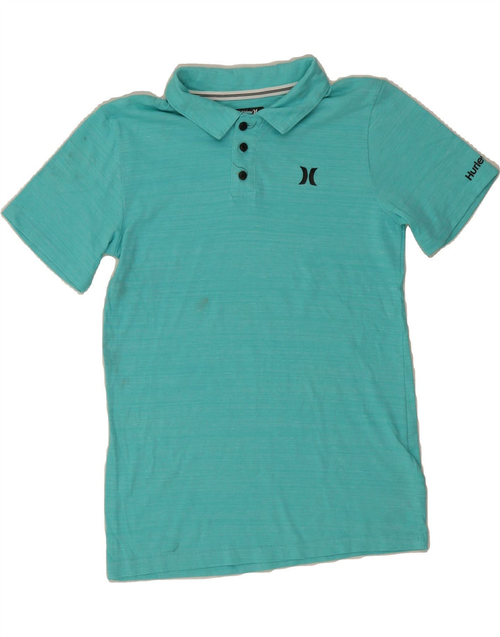 HURLEY Boys Polo Shirt 12-13 Years Large  Blue Cotton Vintage Hurley and Second-Hand Hurley from Messina Hembry 