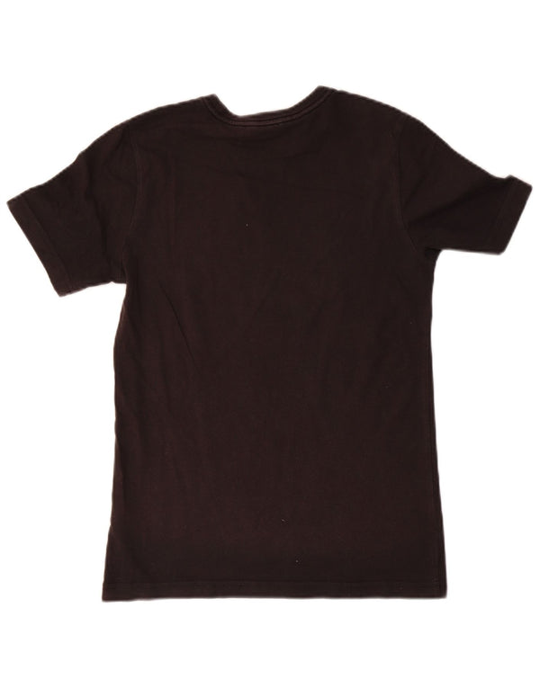 T-shirt grafica da ragazzo Adidas Top 11-12 anni in cotone nero