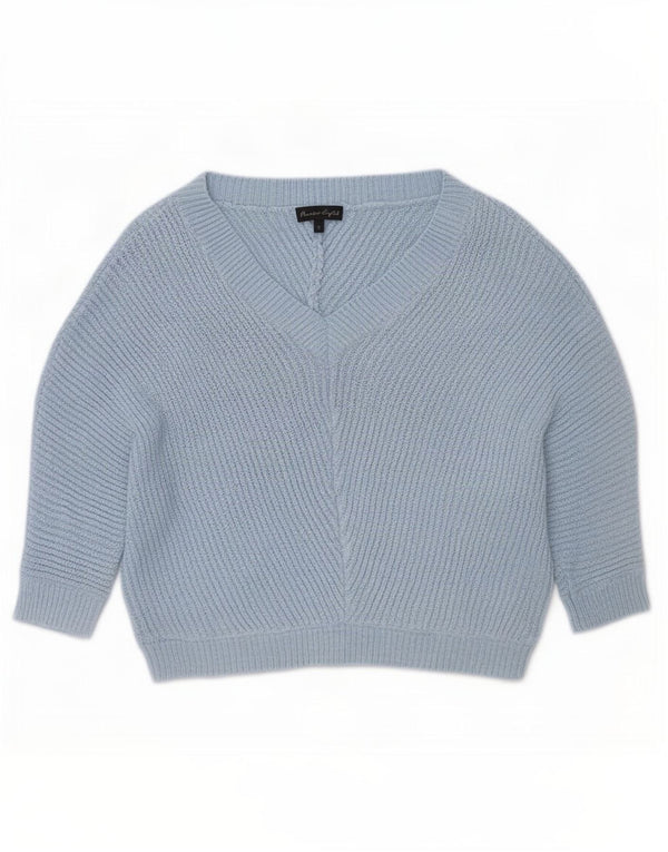 Maglione da donna con scollo a V e maniche a 3/4 Phase Eight UK 10 piccolo blu