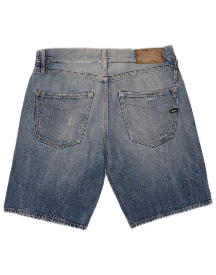 Pantaloncini di jeans da donna Gas W29 cotone blu medio