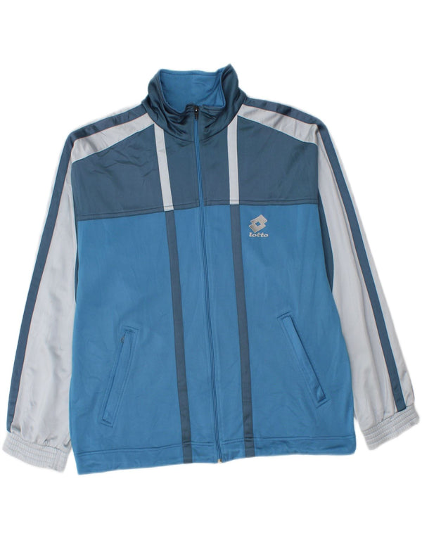 Tuta intera da uomo Lotto Large in poliestere color block blu