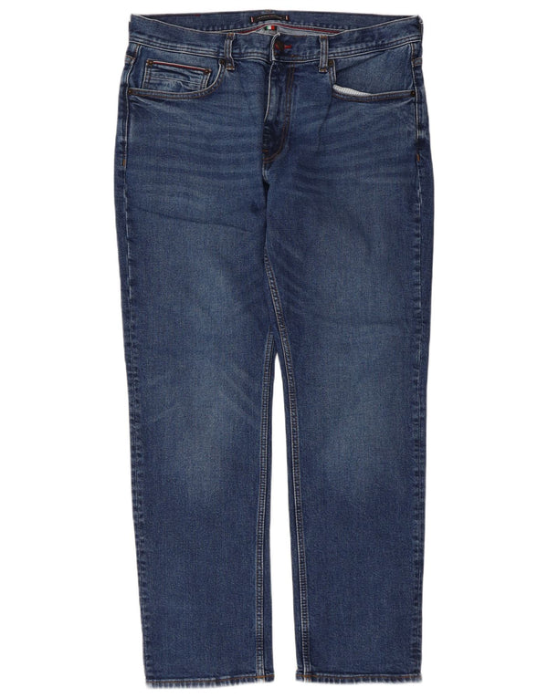 Jeans dritti Denton da uomo Tommy Hilfiger W36 L30 cotone blu
