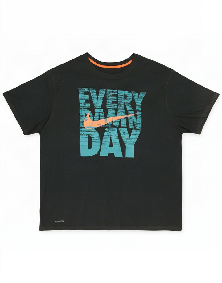 T-shirt grafica da uomo Nike Top 2XL verde poliestere