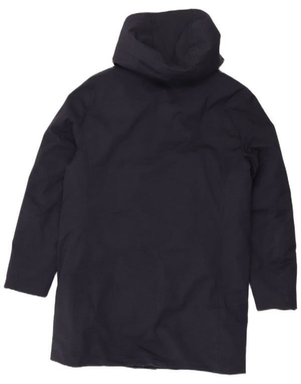 Cappotto imbottito con cappuccio da uomo Gutteridge IT 48 poliestere medio blu navy