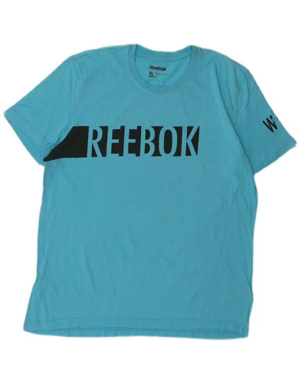 T-shirt grafica da uomo REEBOK Top XL Blu