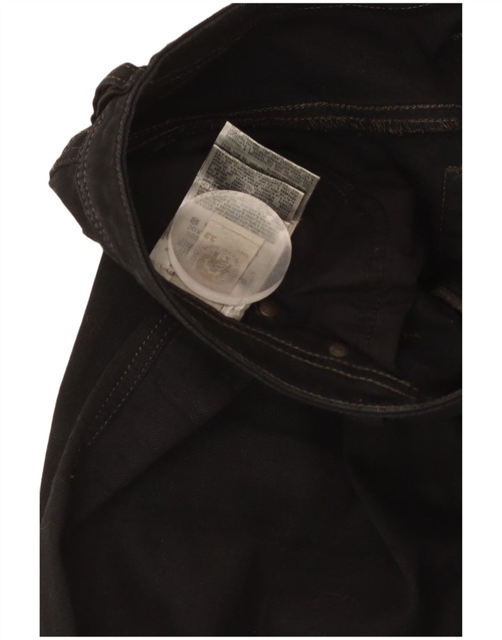 Jeans dritti da uomo Diesel W33 L29 cotone nero