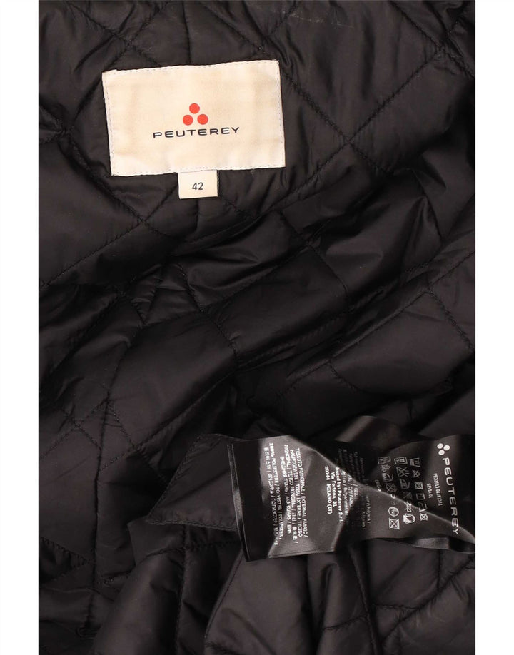 Cappotto imbottito con cappuccio da donna PEUTEREY IT 42 medio poliestere nero