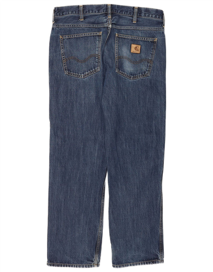 Jeans dritti da uomo Carhartt W31 L32 cotone blu
