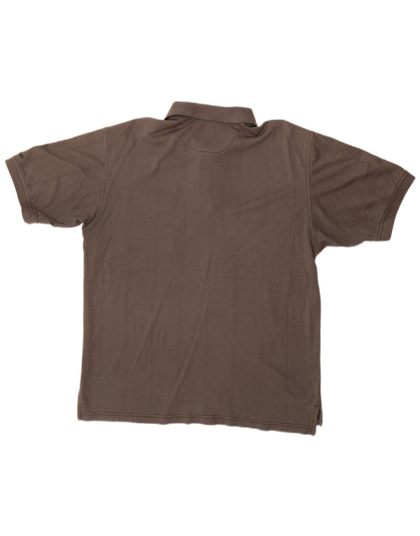 Polo da uomo Izod in cotone grigio medio