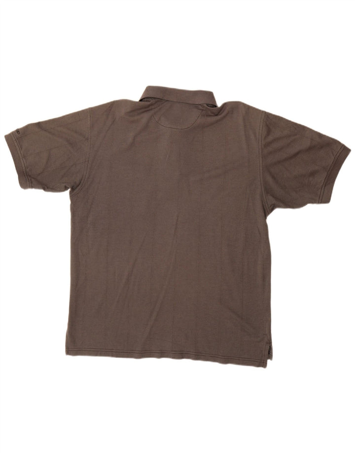 Polo da uomo Izod in cotone grigio medio
