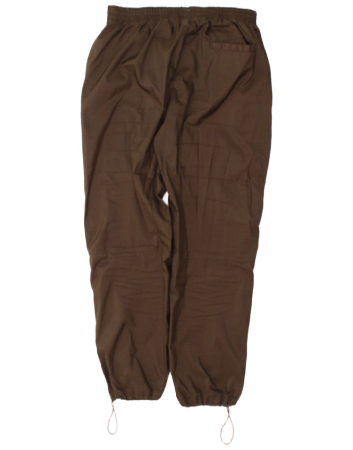 Pantaloni da tuta con grafica Reebok da uomo, pantaloni da jogging, piccoli, in poliestere marrone