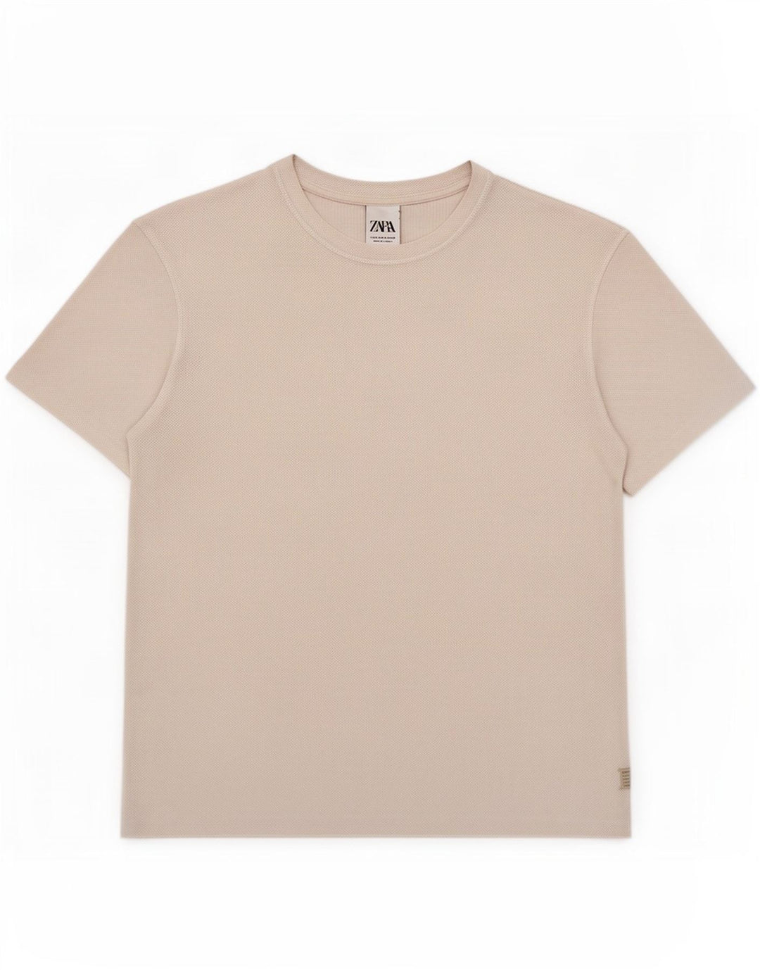 T-shirt Zara da uomo Top in cotone bianco medio