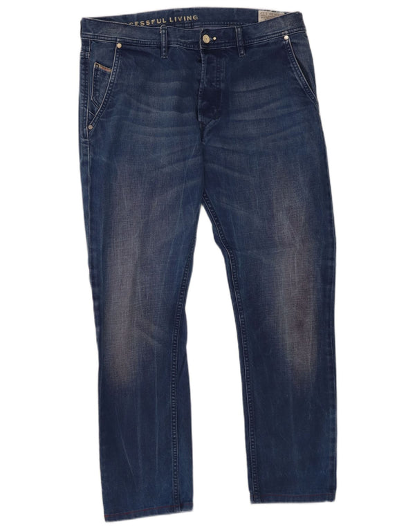 Jeans slim da uomo Diesel Kakee Carrot W34 L29 cotone blu
