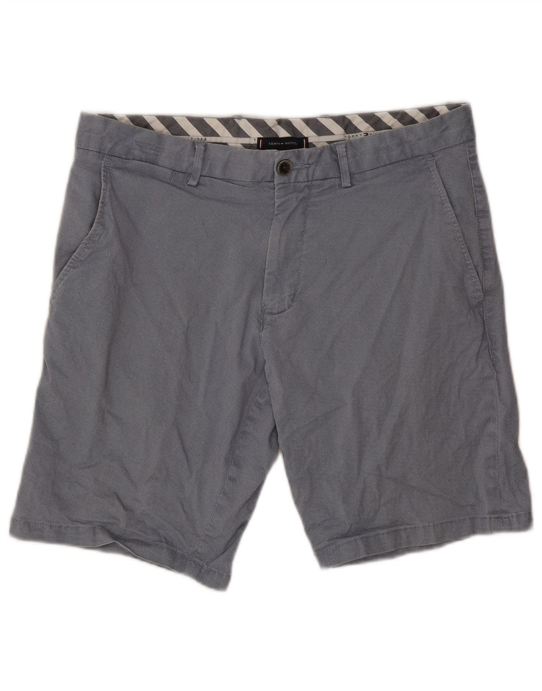 Pantaloncini chino da uomo Tommy Hilfiger W33 cotone blu medio