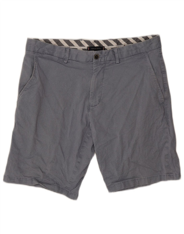 Pantaloncini chino da uomo Tommy Hilfiger W33 cotone blu medio
