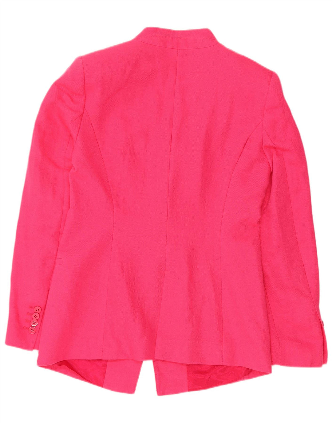 ZARA Womens 1 Button Blazer Jacket UK 12 Medium Pink