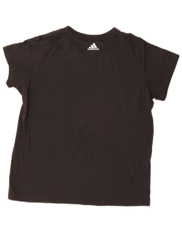 Maglietta grafica da donna Adidas Top UK 20/22 XL Nera