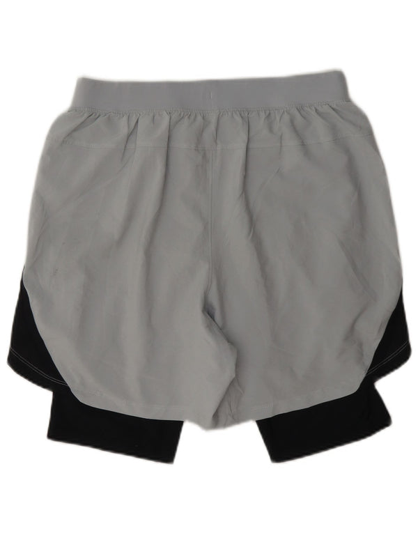 Pantaloncini sportivi da uomo Under Armour grigio medio color block