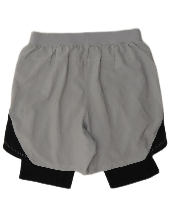 Pantaloncini sportivi da uomo Under Armour grigio medio color block