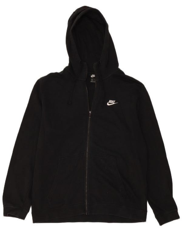 Felpa con cappuccio e zip Nike da uomo XL in cotone nero