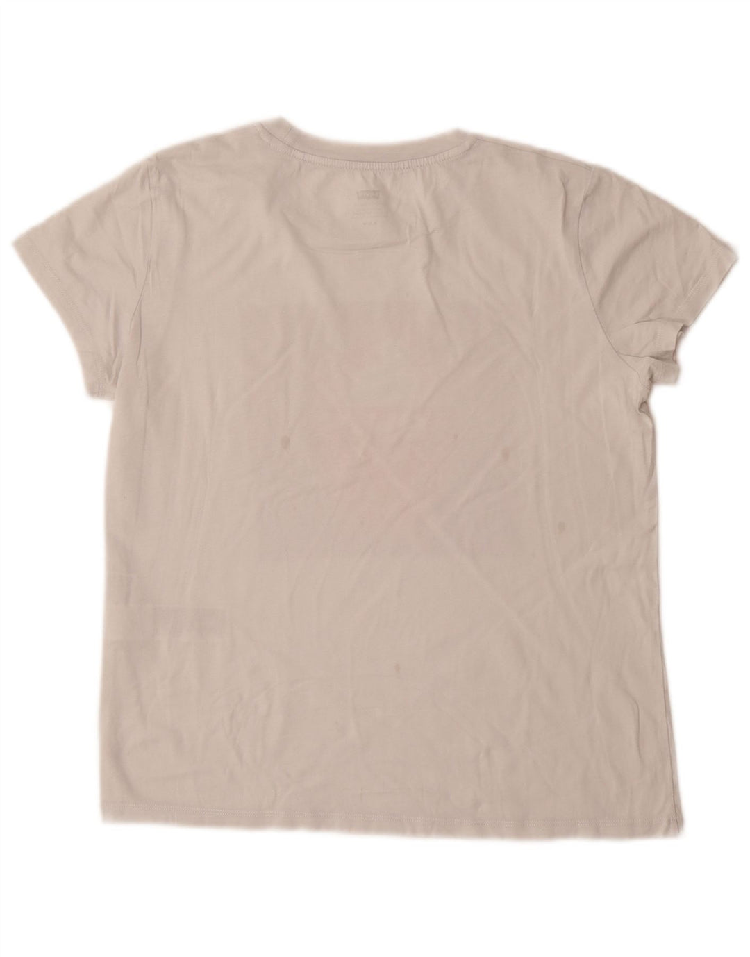 T-shirt grafica da donna LEVI'S Top UK 12 cotone bianco medio